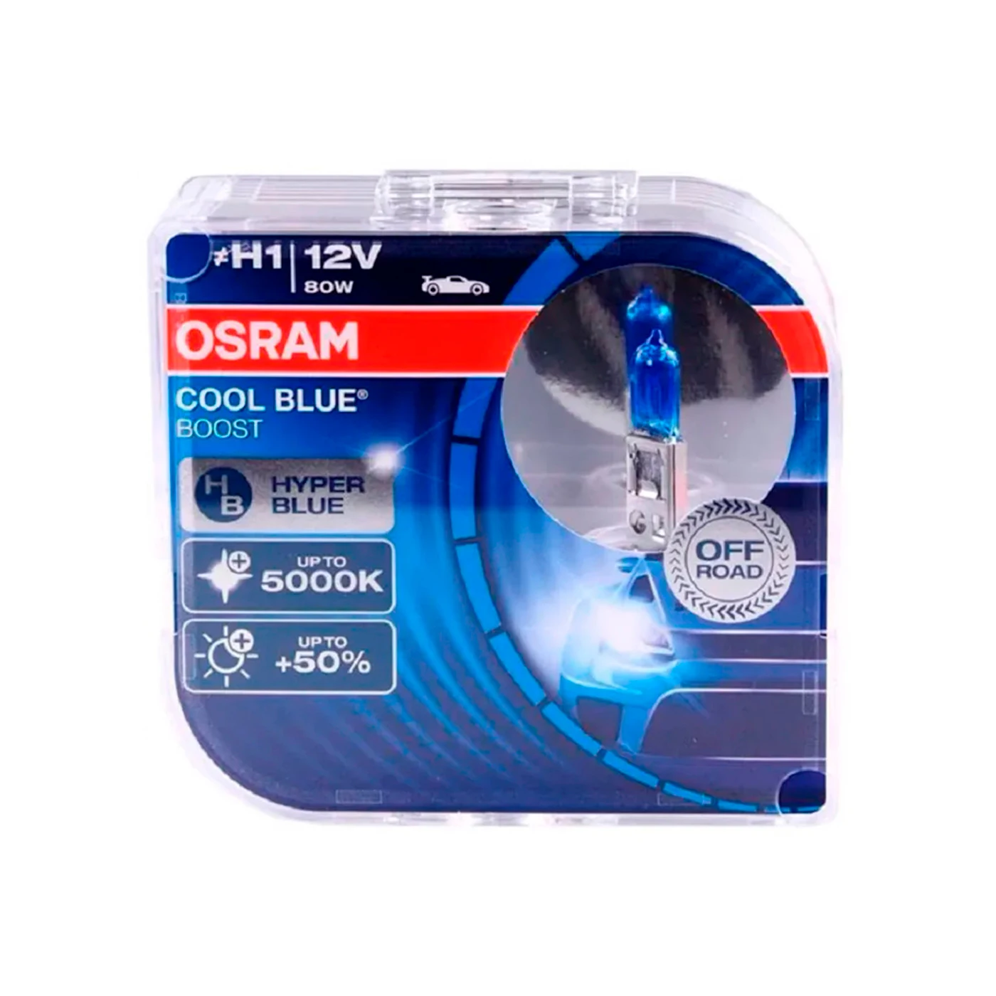 Лампа галогенная Osram Cool Blue Boost H1 12V 80W P14.5s 2 шт. (бокс) | Автомобили и мотоциклы