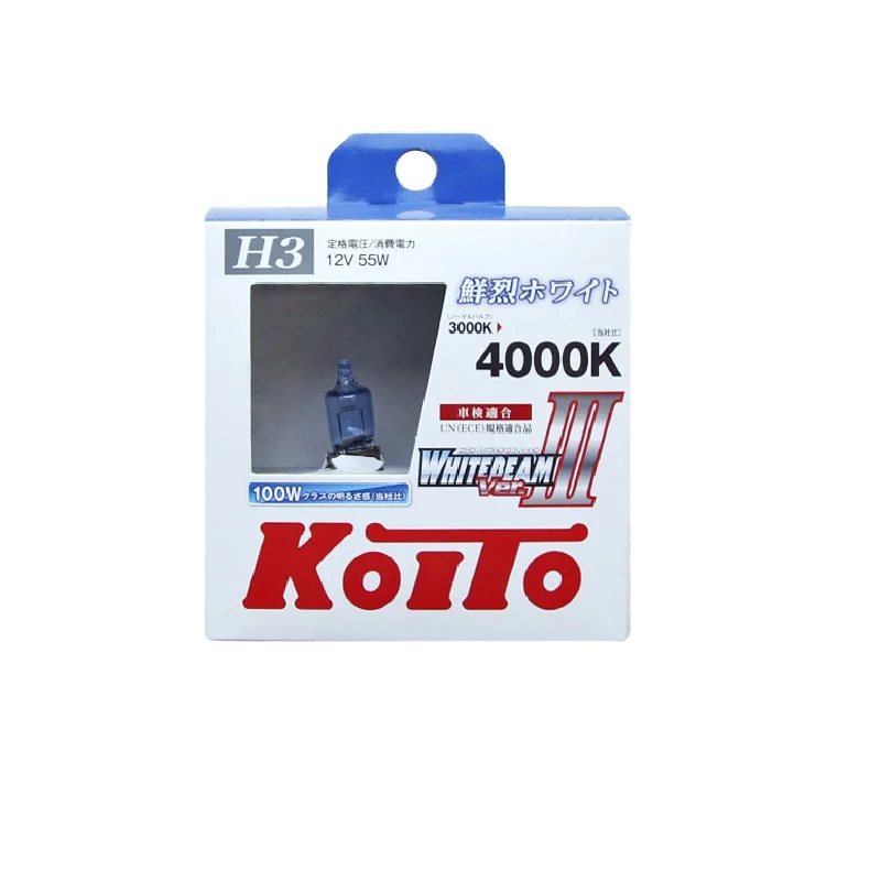 Лампа высокотемпературная Koito Whitebeam H3 12V 55W (100W) комплект 2 шт. | Автомобили и