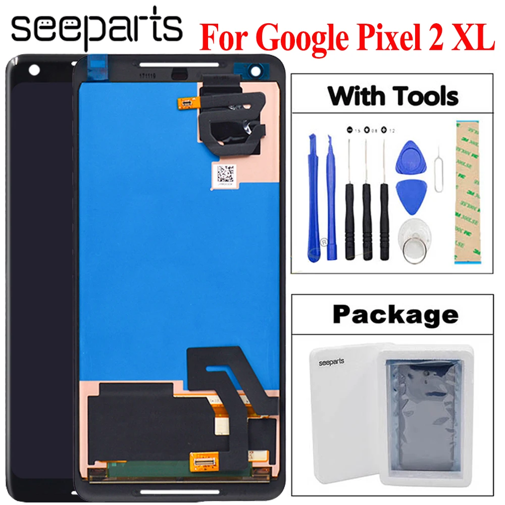 6 0 &quotОригинальный ЖК-дисплей для Google Pixel 2 XL детали замены + 2XL | Мобильные телефоны
