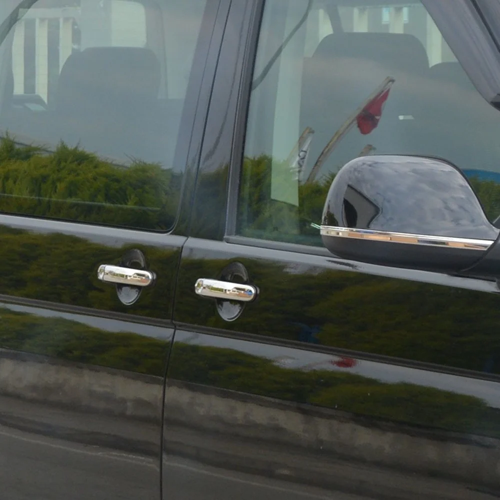 

For Volkswagen VW T6 Transporter Chrome Door Handle 4 Doors 2015 and Up.Stainless Steel. A+ Quality Modified Design Accessory