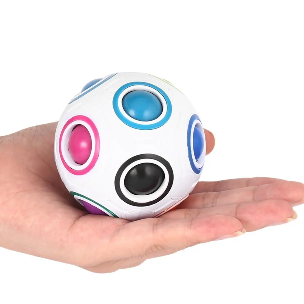 

Креативный магический куб мяч антистресс Радужный футбольный пазл Монтессори детские игрушки для детей игрушка для снятия стресса Антистр...