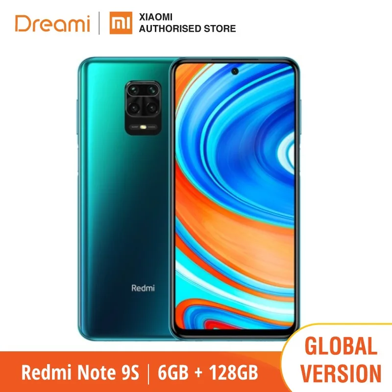 Глобальная версия Xiaomi Redmi Note 9S 6 ГБ ОЗУ 128 памяти жесткого диска (Фирменная
