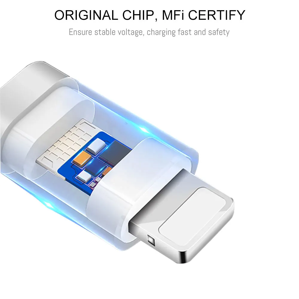 Кабель MFi Type c на USB для iPhone X XS MAX XR 2 4 А кабель быстрой зарядки и передачи данных 6 7