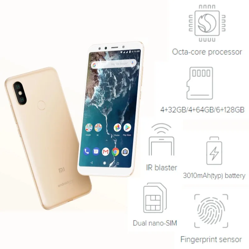 Глобальная версия Xiaomi Mi A2 64 ГБ rom 4 ram (абсолютно новая/запечатанная) mi a2 64gb