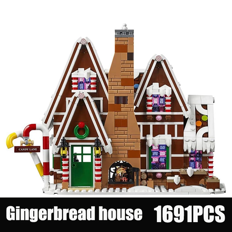 

Stock Compatible with 10267 Girl Friends Gingerbreaded House Bricks Set with figure Building Blocks Toys For Kids Christmas gift