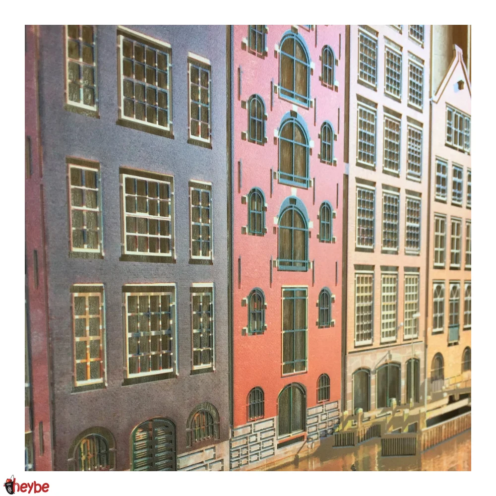 Цветные металлические стены Искусство Амстердам Дома Живопись Домашний офис