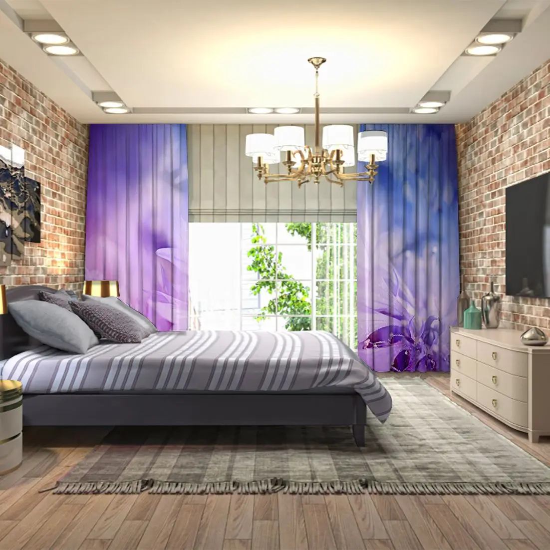 Занавес василька Летний сад на становится размытым фон природа цветение