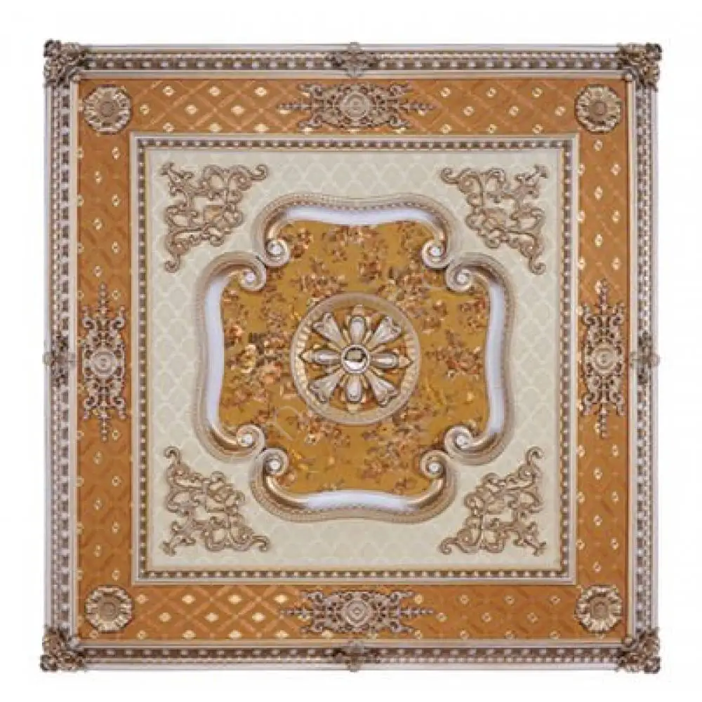 

DECOGOLD Decorative Square Design Bronze Colored Ceiling Medallion 120x120cm