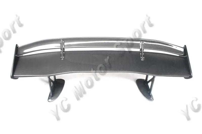 Стайлинг автомобиля 1600 мм карбоновый спойлер и основа с алюминиевыми ножками