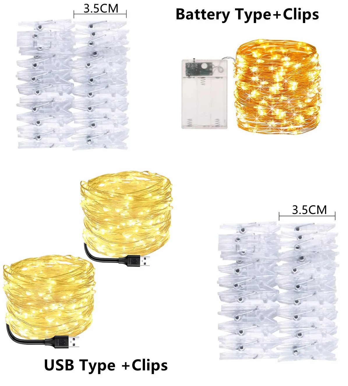 Рисунок 6 - Светодиодная гирлянда с зажимом для фотографий