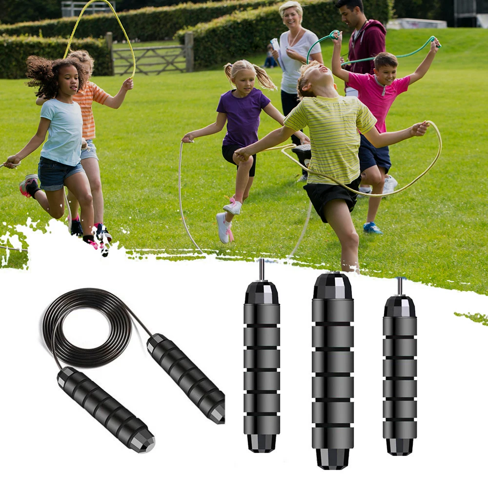 

Skipping Rope Jump Rope Tangle-Free with Ball Bearings Rapid Speed Adjustable Jumping Rope Memory Foam Handles for Aerobic Eym