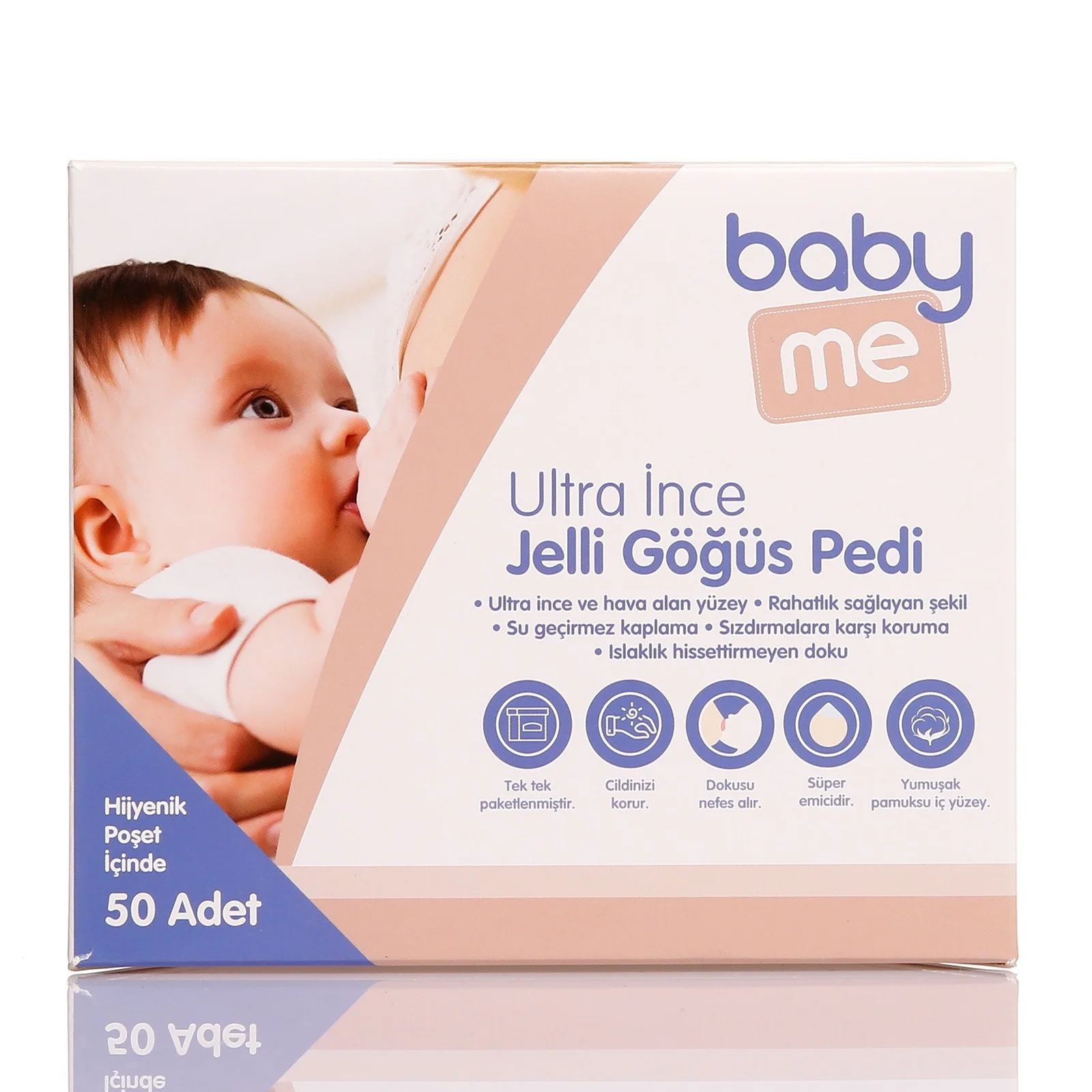 Ebebek baby me ультратонкие гелевые прокладки для груди 50 шт.|Лактационные вкладыши| |