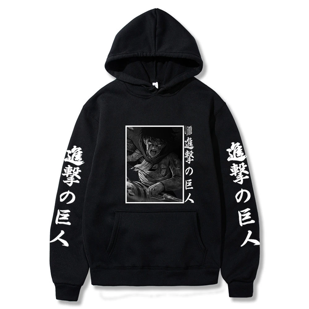 

Attack on Titan Hoodies 2021 Winter Japan Style Sweatshirts Streetwear for Women/men