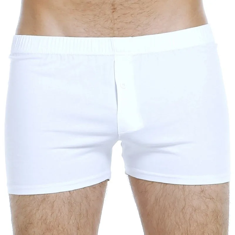 Focuswear-5 adet-йонъю дюгмели, erkek boxer - Цвет: Белый