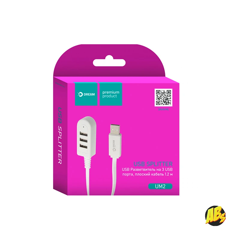 USB хаб на 3 2.0 порта 0 3м/ 1.2м концентратор для Windows и Mac OS usb разветвитель 2 расширитель