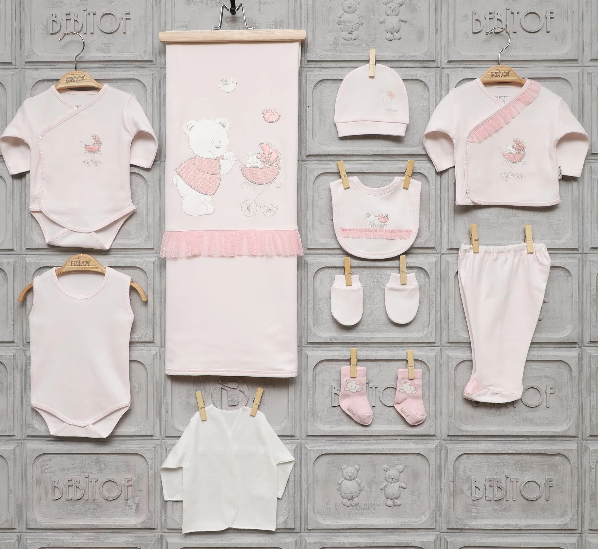 Bebitof Одежда для новорожденных девочек хлопковая базовая одежда первой необходимости 10 штук Layette Wellcome подарочный набор для дома 0 3 месяцев от AliExpress RU&CIS NEW