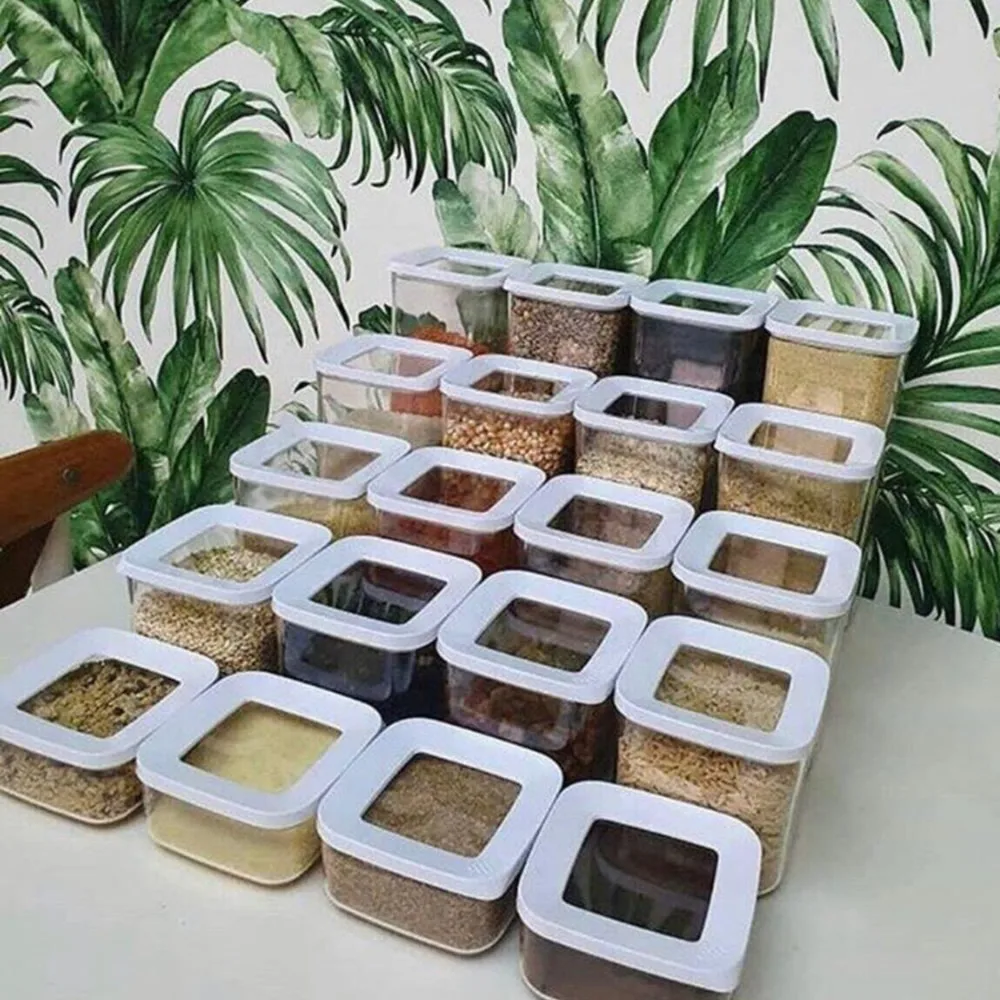 5-40 предметов Коробка для хранения Кладовая Кухня Холодильник Организатор Еда