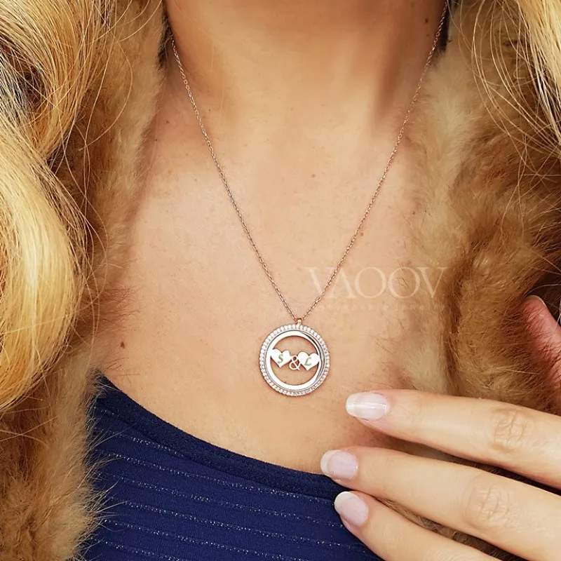 VAOOV 925 пробы Серебряное ожерелье с персонализированным сердцем от AliExpress RU&CIS NEW