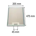 Универсальная кухонная плита фотофильтр (металлический фильтр) ширина 205 x высота 475 мм выхлопная бленда металлический фильтр для пыли и смазки