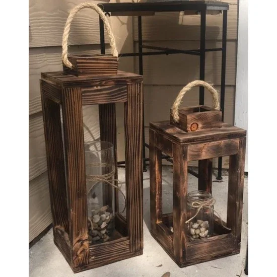 

Homedit Wooden Candle Holder 2 pcs