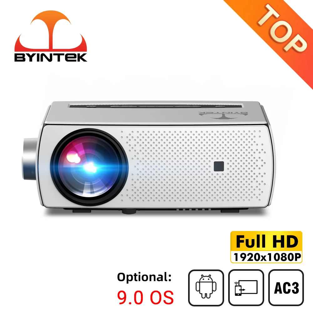

BYINTEK K18 Full HD 1080P LCD Смарт Android WIFI LED Видео Домашний кинотеатр портативный мини проектор 4K для смартфона