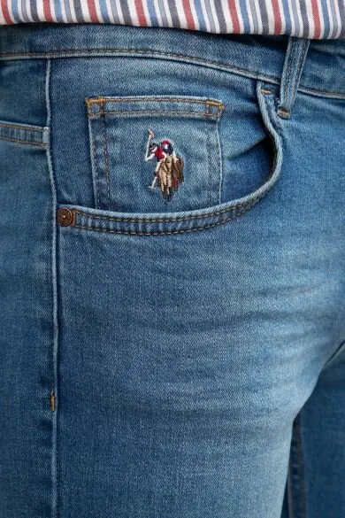 Поло США ASSN. Синие обычные джинсовые брюки|Повседневные брюки| |