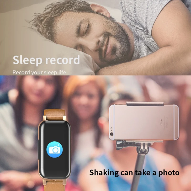 TWS бинауральный Bluetooth 5 0 наушники 2 в 1 Смарт-Браслет Водонепроницаемый измеритель