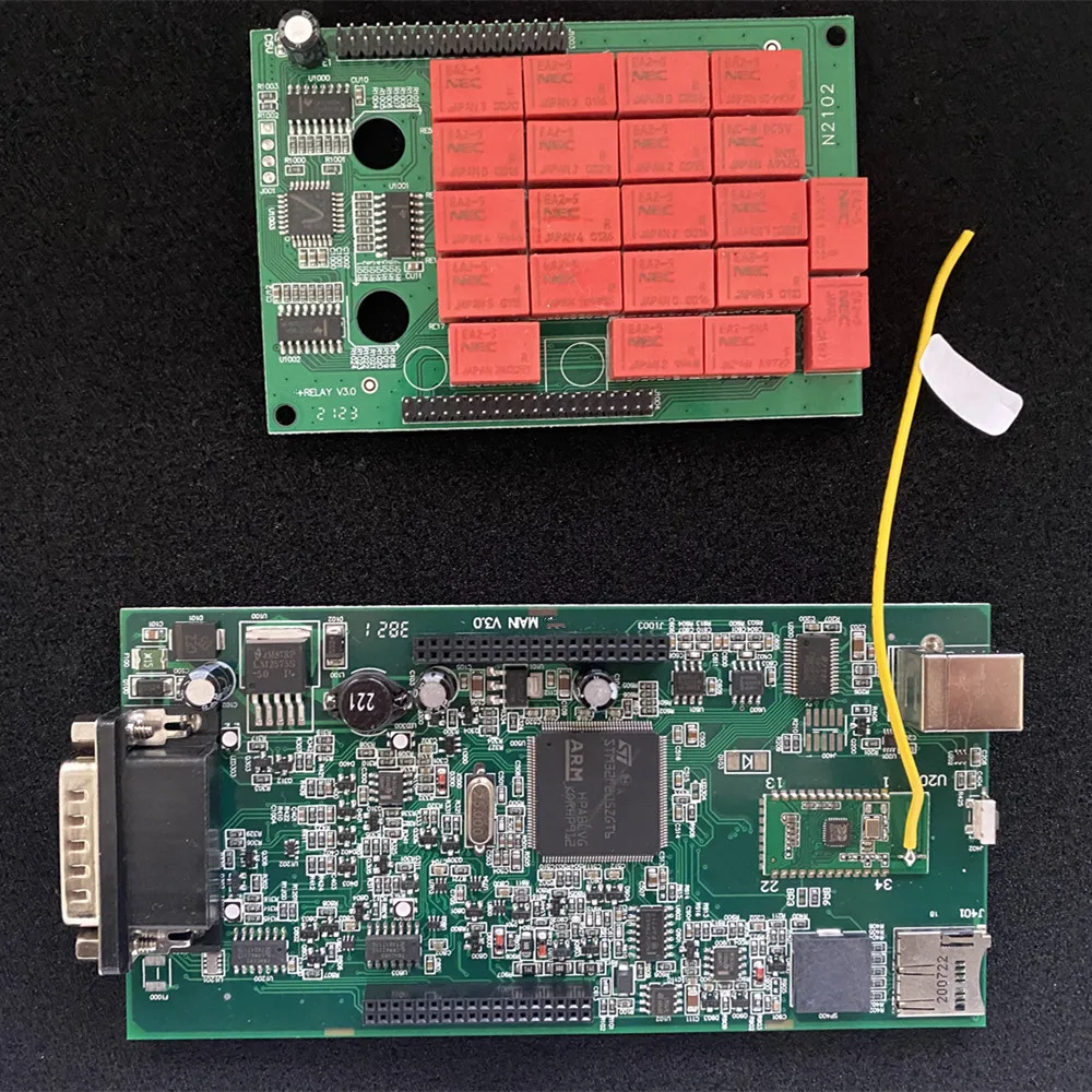 Реле Multidiag Pro 2017 3 NEC 50 шт. реле Bluetooth 9241A Real V3.0 двойная зеленая печатная плата для