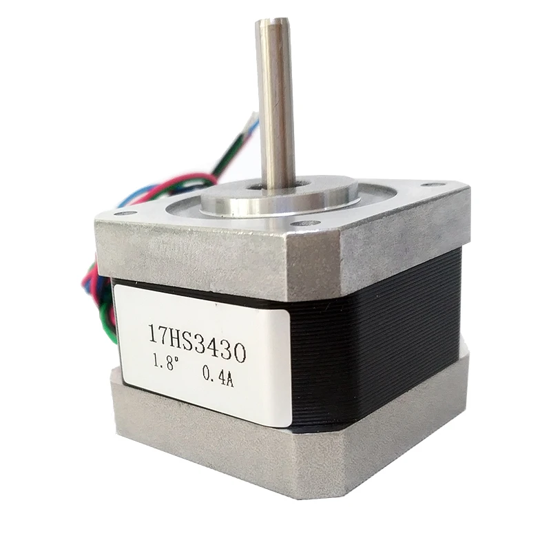

In Stock Free shipping stepper motor 17HS3430 0.4 A 28 N.cm with 4 lead wires and step angle 1.8 degree