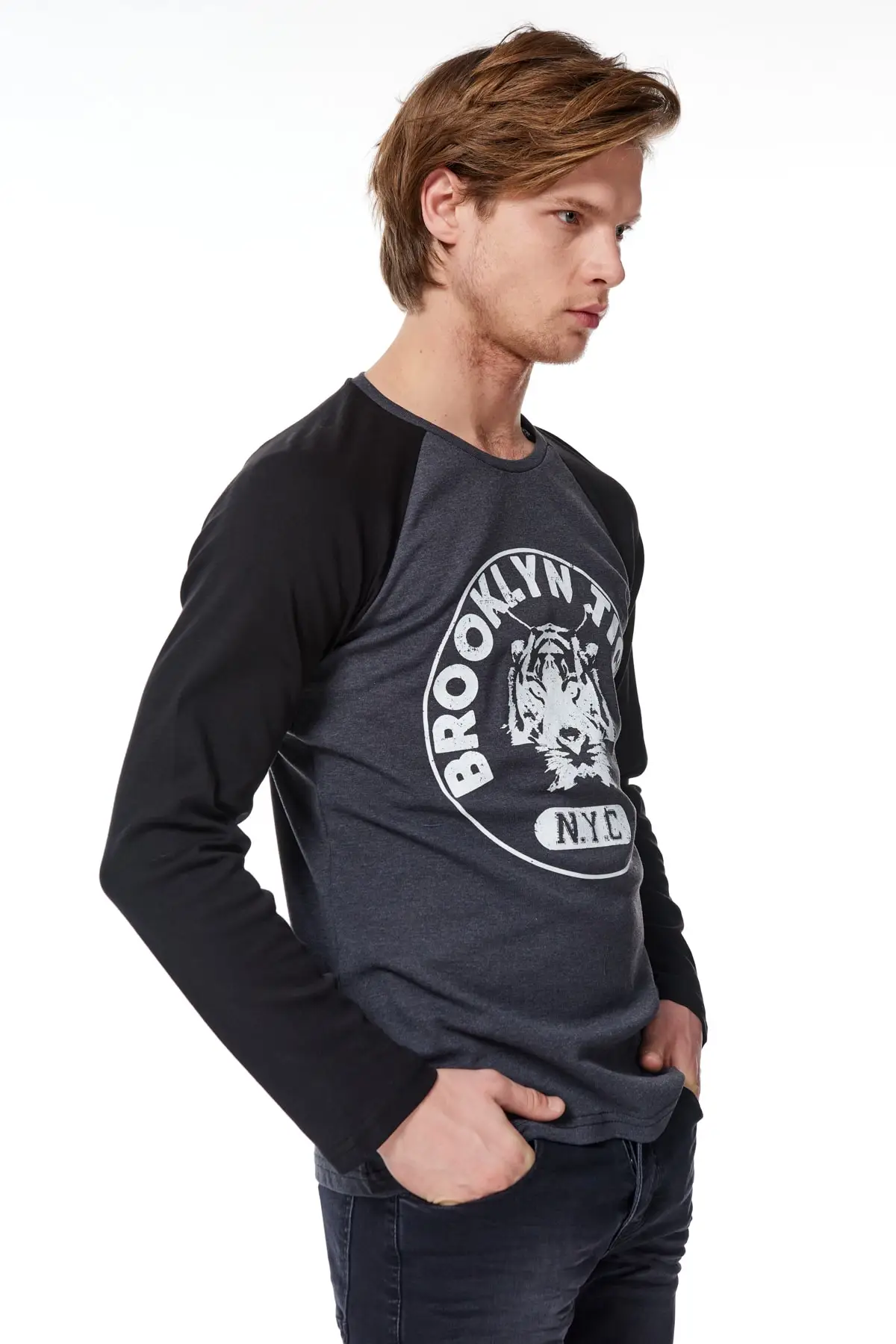 Мужская футболка с длинным рукавом Trendyol TMNSS20TS0014 | одежда