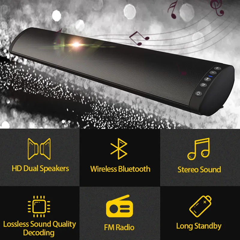 20 Вт BS 41Soundbar Bluetooth громкий динамик домашний кинотеатр звуковая панель для ТВ