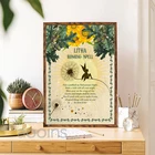 LITHA волшебное заклинание, винтажные принты, Solstice, ритуальное колесо года, Книга теней, плакат, холст, живопись, настенное искусство, украшение