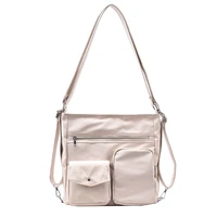 sentiblos multipurpose waterproof nylon crossbody bag shoulder handbag for women convertible backpack