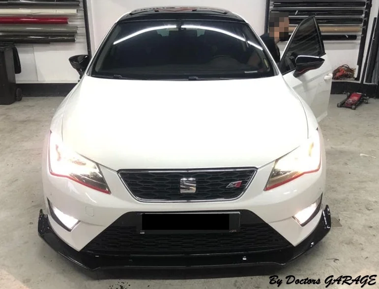 Накладка на передний бампер для Seat Leon 2013 2014 2015 2016 2017 2018 2019 губа универсальный