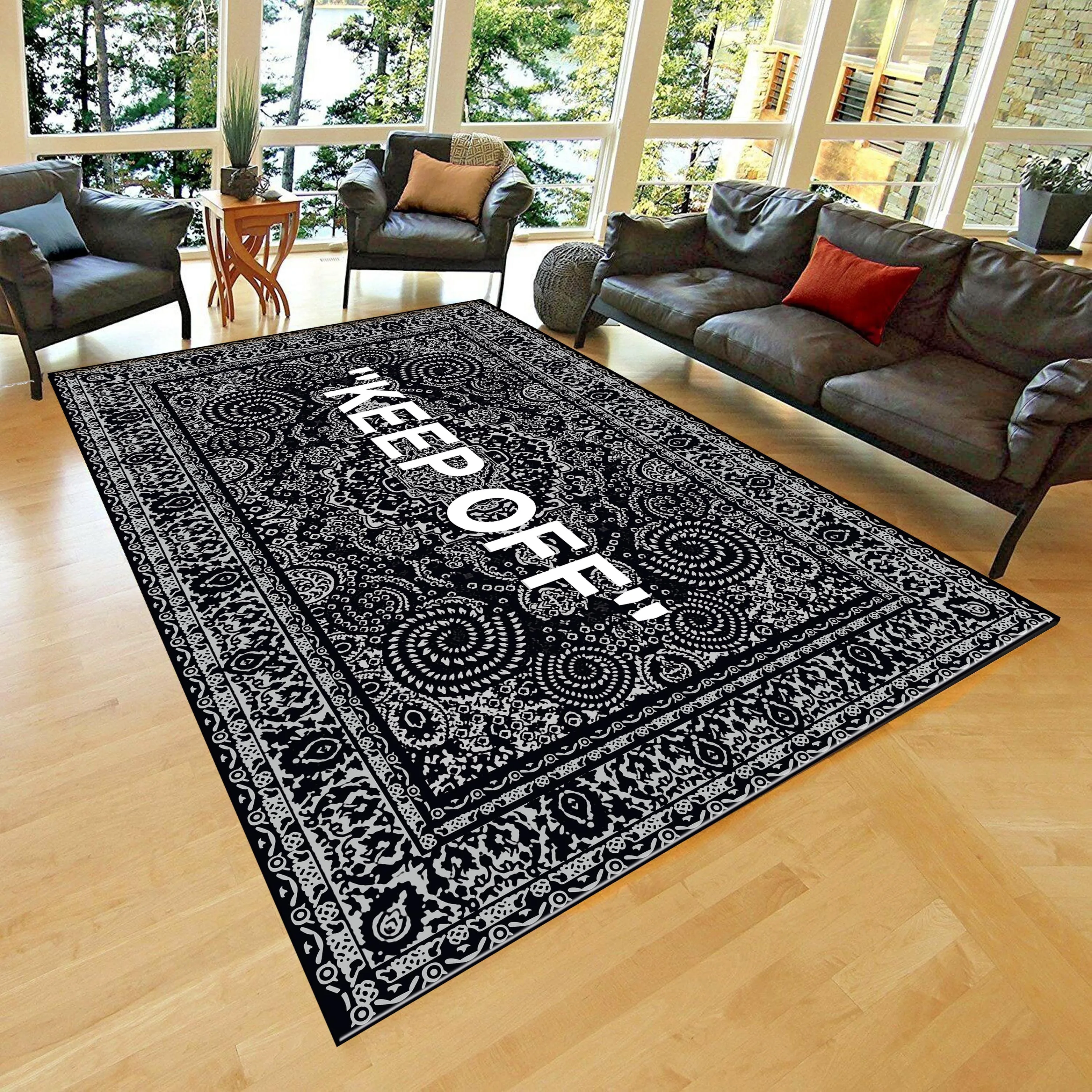 

Special Order KEEP OFF Classic Patterned Carpet , 180x290 cm Custom Size Fan Carpet Non Slip Floor Carpet,Teen's Carpet,Area Rug