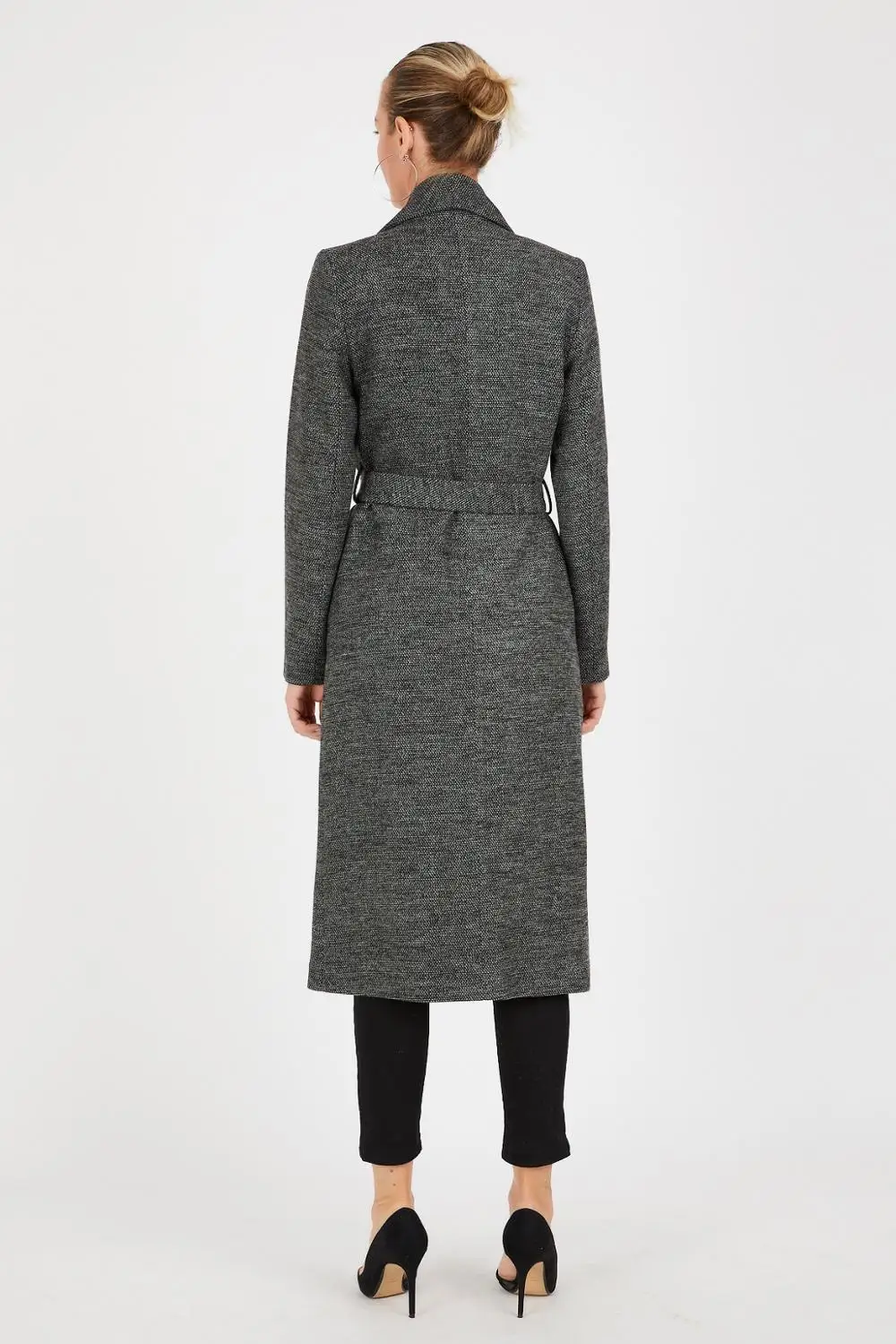 

Women's Coat Wide Collar Wool Cachet Fabric Brand Name NFree