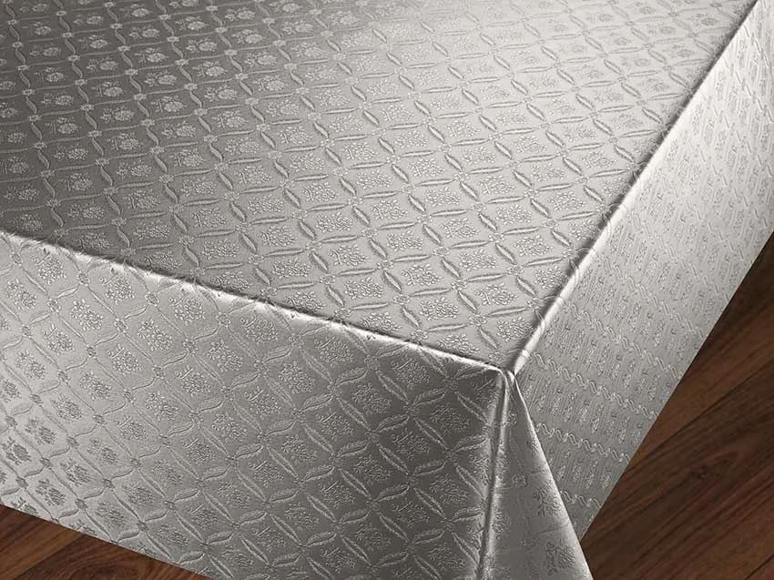 

Tablecloth pvc waterproof, Oilproof, Gray color Patterned easy to clean