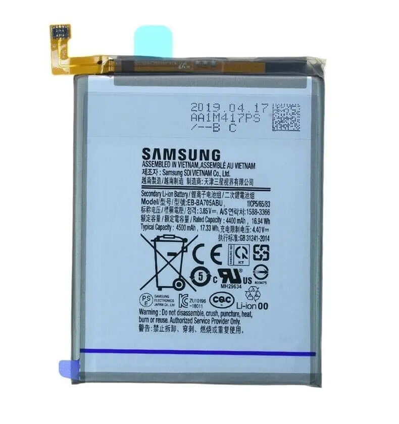 Аккумулятор Samsung A70 2019 A705F EB-BA705ABU 4500 мАч. | Мобильные телефоны и аксессуары