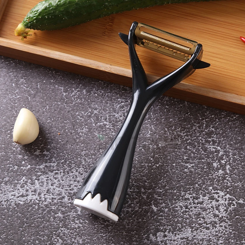 

MEMDOO Vegetable Peeler Fruit Slicer Stainless Steel Peeler Multi-Functional Peeler Remove Buds Potato Carrot Cucumber Peeler