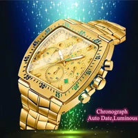 wwoor chronograph military watches men luxury gold quartz watch waterproof mens wrist watch fashion relogio masculino male clock