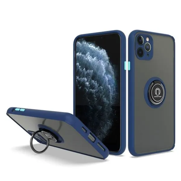 Shockproof case with magnetic ring holder compatible with iPhone 7G / 8G Plus X / XS XR Xs Max 11 Pro Max 12 Mini 13 Pro Max