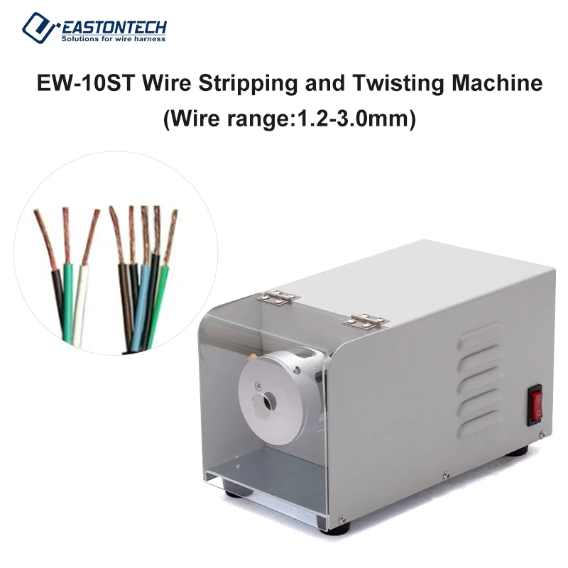 

EASTONTECH XC-180 Electric Automatic Wire Stripping Machine Cable Twisting Peeling Machine Wire Cutting Stripper EW-10ST