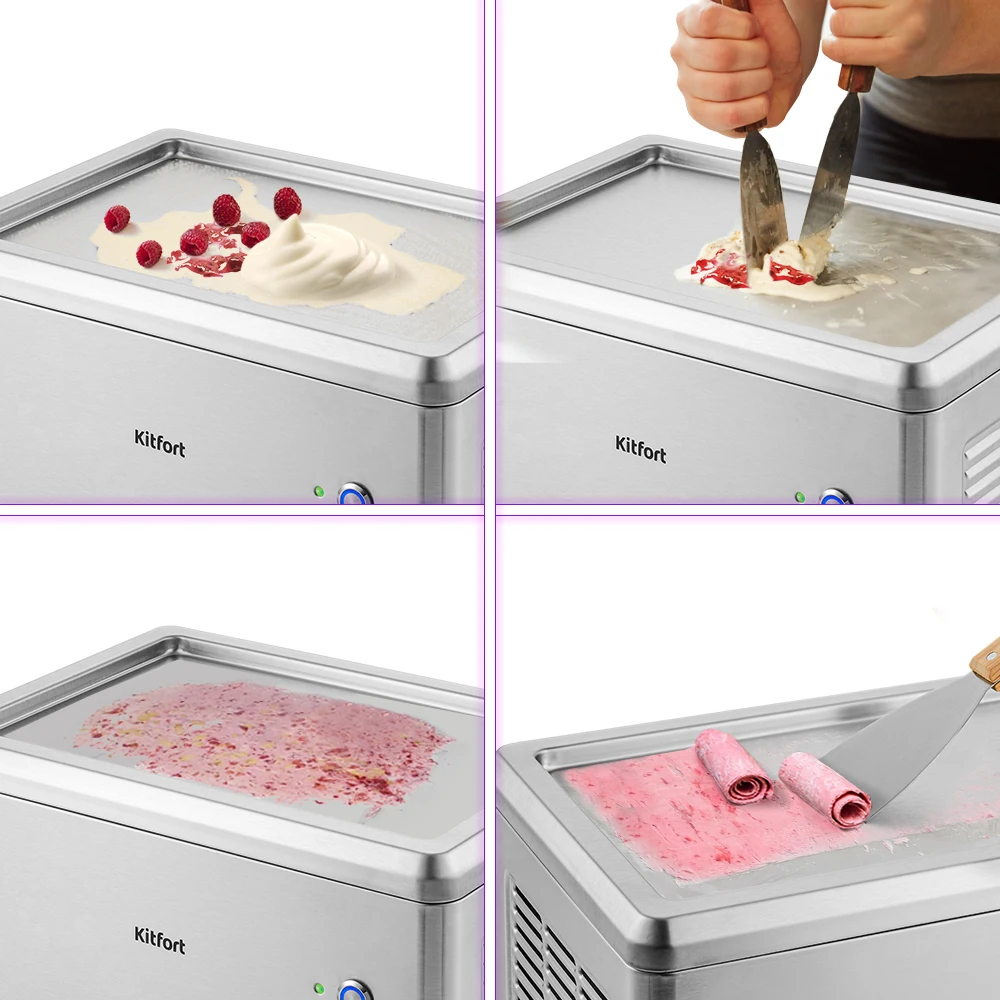 Ice cream kitfort kt-1821 silver 0 5 L kitchen appliances for home maker | Cream Makers