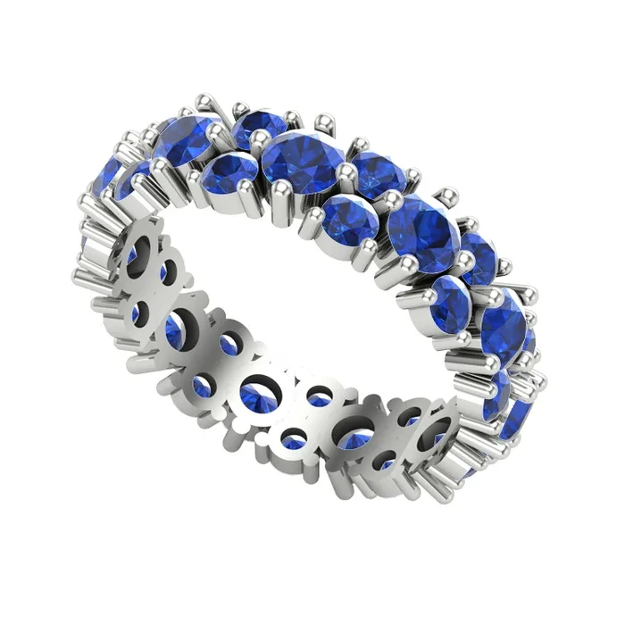 

Elin full round ring 925K Silver with gold plated and rose gold plated options with 15 stone options