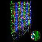 Гирлянда светодиодная занавес (штора) сетка. Световое украшение на праздник. Украшение на окно. 3*3м3*22*21.8*1.81.5*1.5