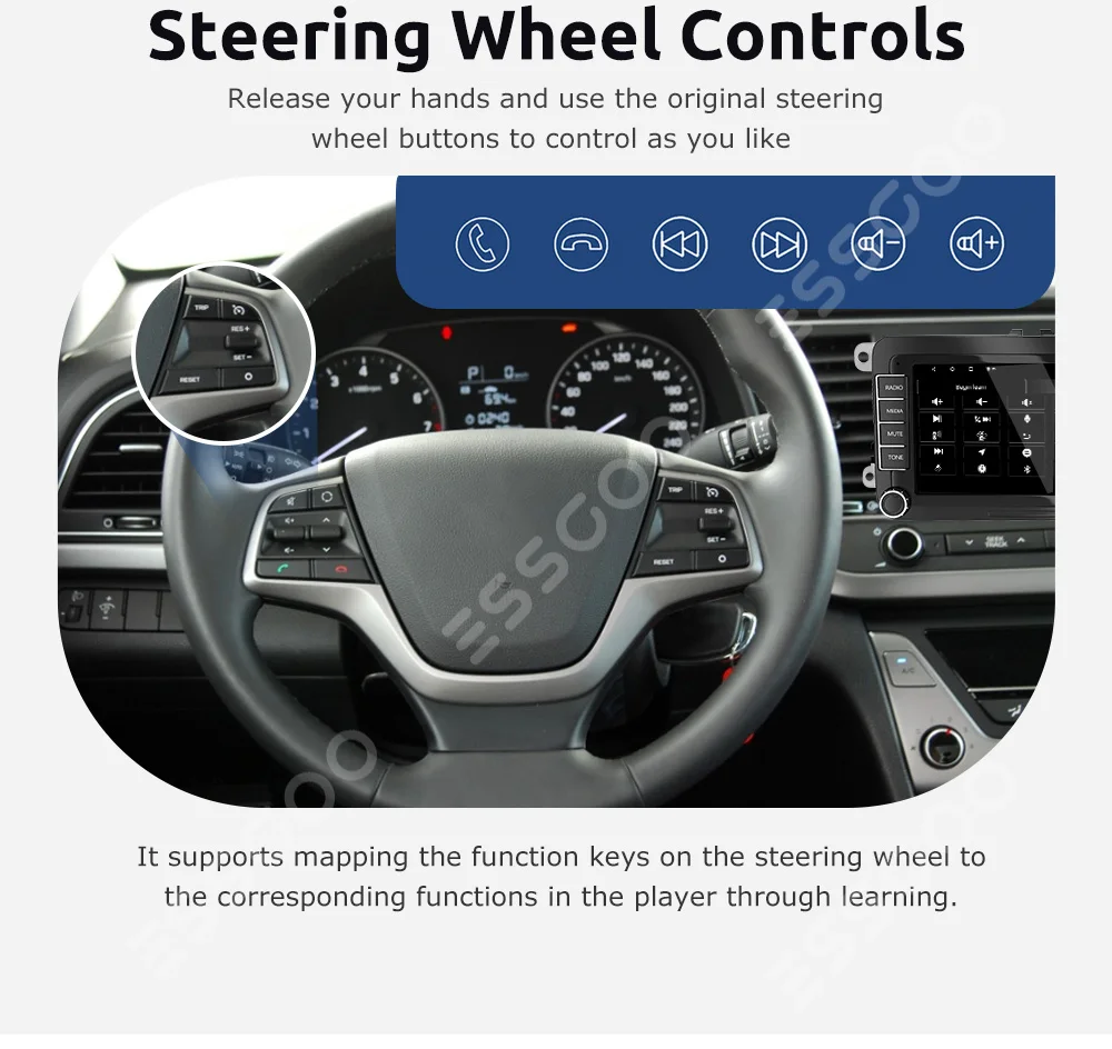 $88.72 ESSGOO Car Radio Stereo 2 Din Android 9 Multimedia Player For Volkswagen VW Seat Skoda Passat polo Golf Autoradio GPS Navigation