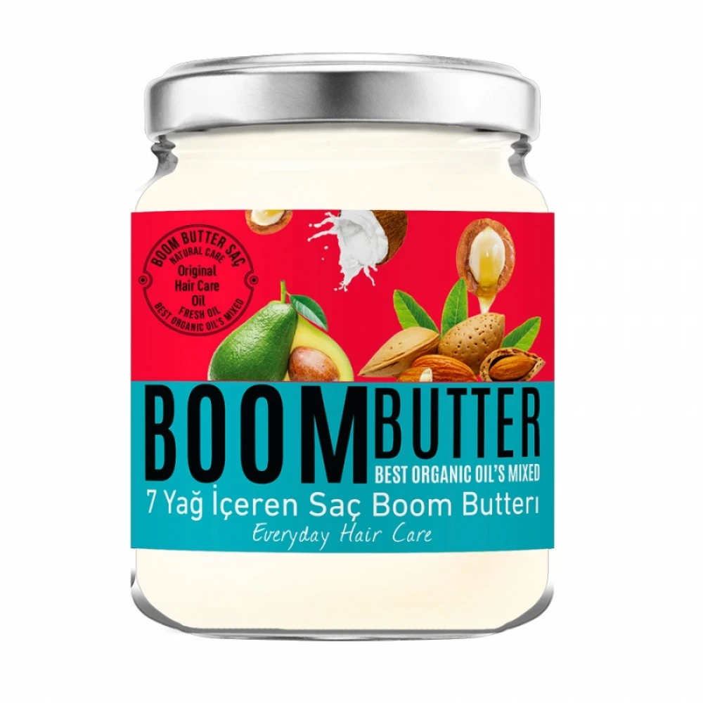 

Procsin Herbal Boom Butter Shea Avocado Pine Turpentine Coconut Argan Aloe Vera Sweet Almond Oil Vitamin E Hair Care Oil 190 ML