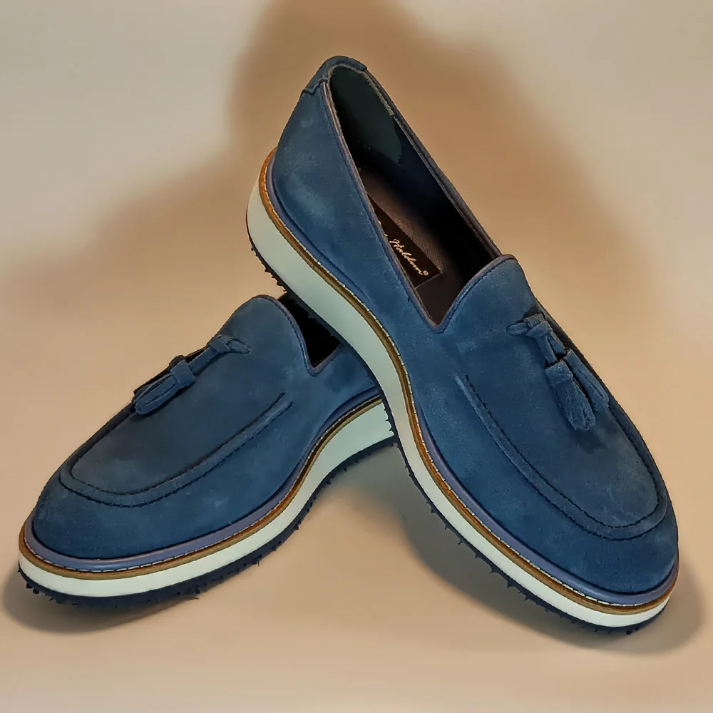 Zapatos informales de piel auténtica para hombre, mocasines de negocios deportivos Oxford, transpirables, sin cordones, cómodos, 100