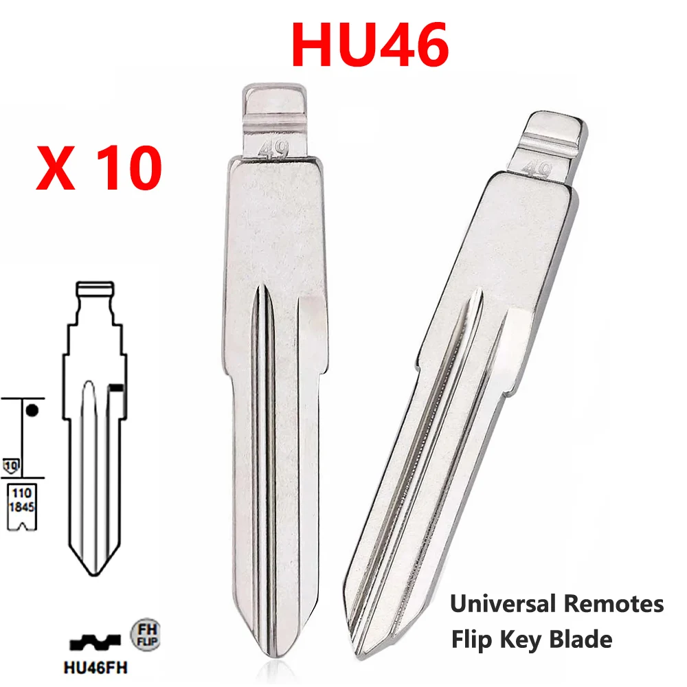 

Lishi HU46 Universal Car Key Blade For Opel Vauxhall Corsa Astra Vectra Signum For Xhorse VVDI KD Remote 49# Key Blank