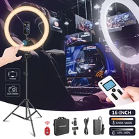 neewer advanced 16 inch led ring light support manual touch control with lcd screen for makeup youtube video blogger white